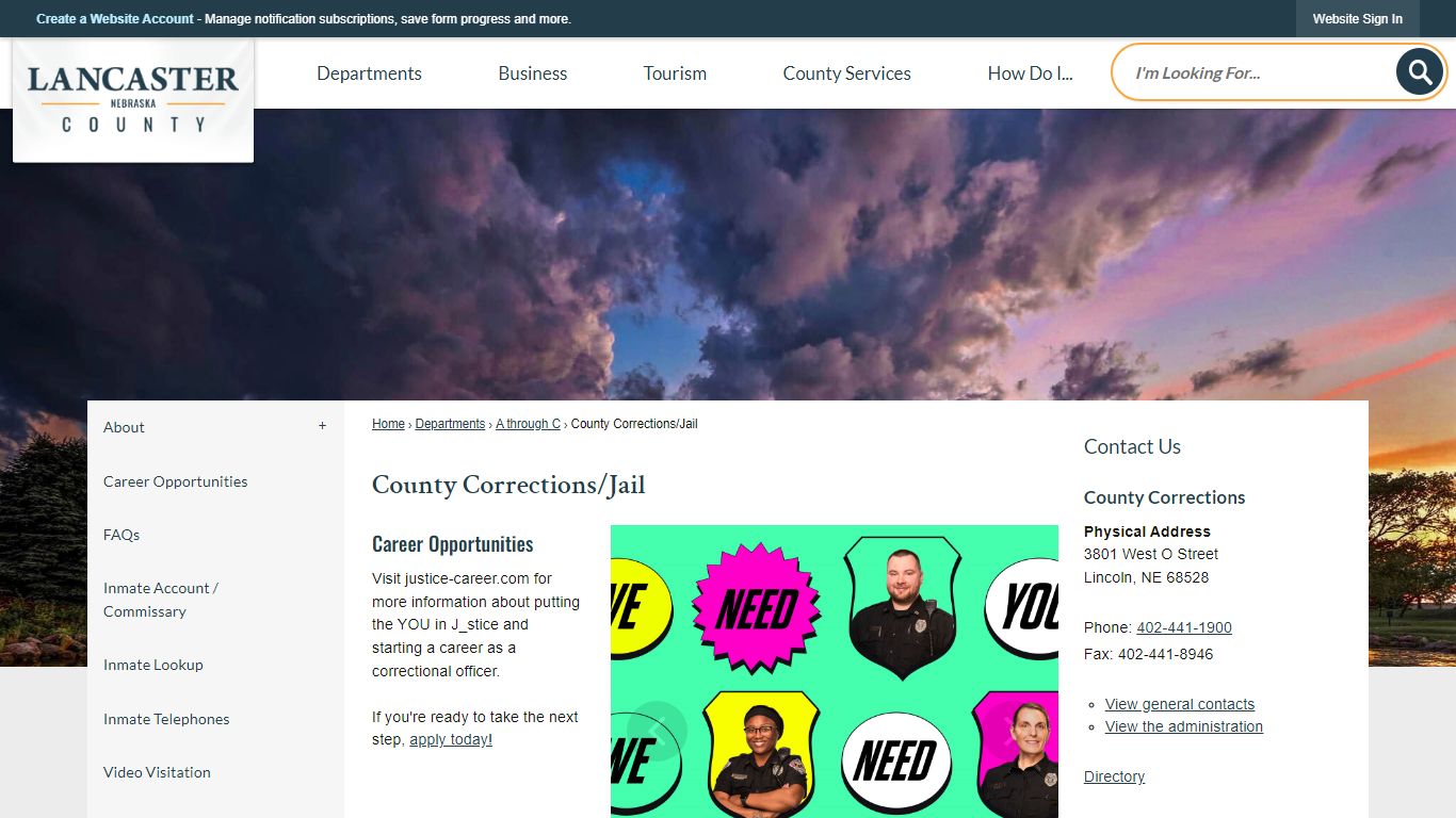 County Corrections/Jail | Lancaster County, NE